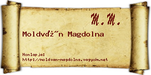 Moldván Magdolna névjegykártya
